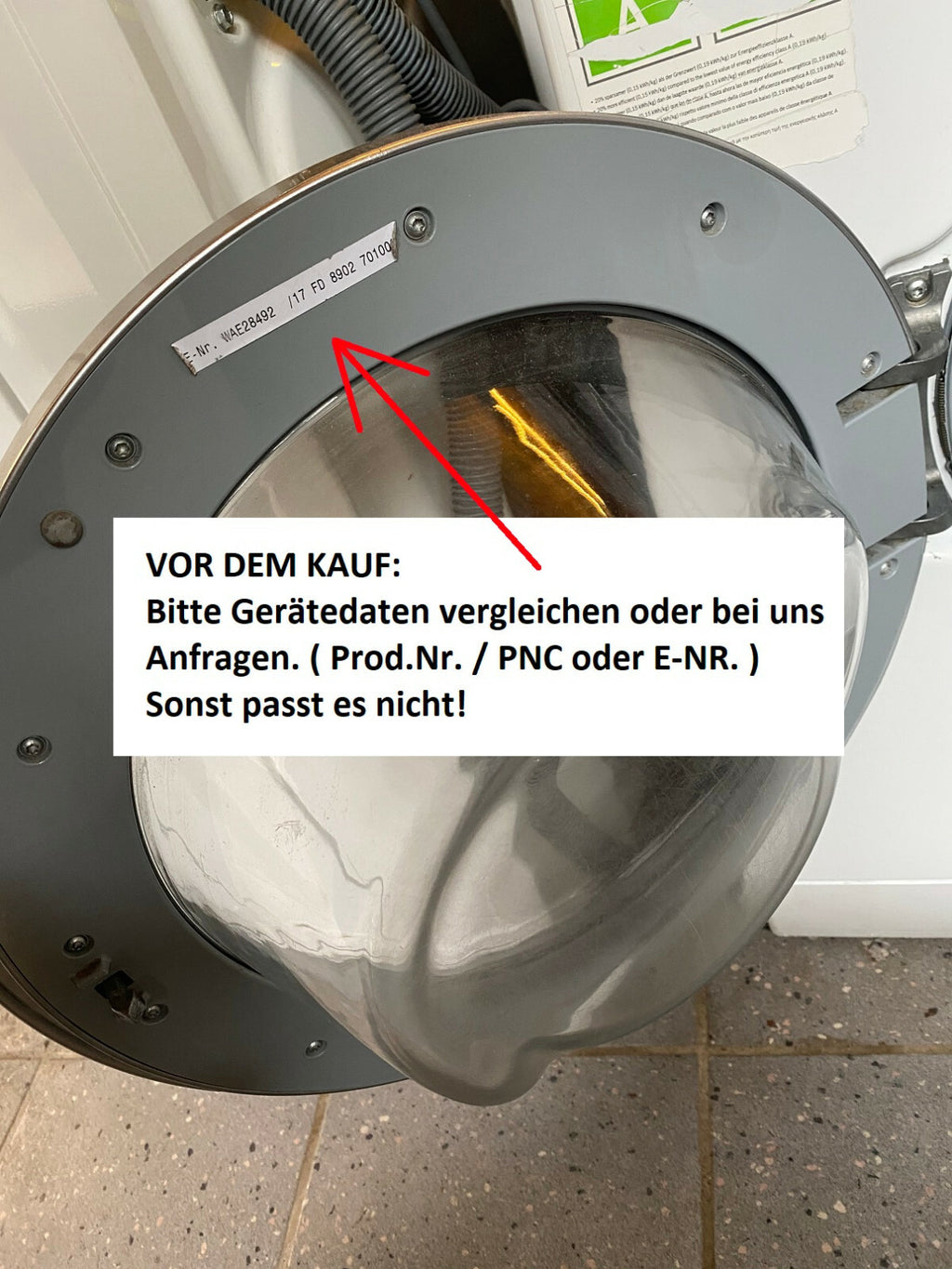 Trommellager für Balay Bosch Constructa Siemens WAE WFL WFX WFO  Waschmaschine